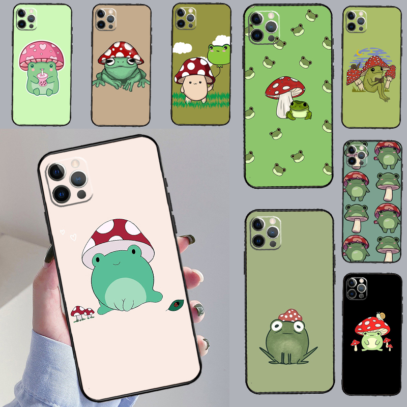 Oppo Reno 12 - Kawaii Frog Mushroom Case For OPPO