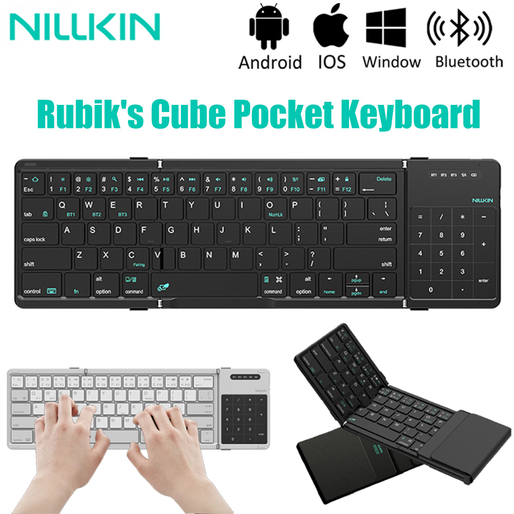 Android Tablet Gaming Accessories - NILLKIN Foldable Bluetooth Wireless Game Keyboard