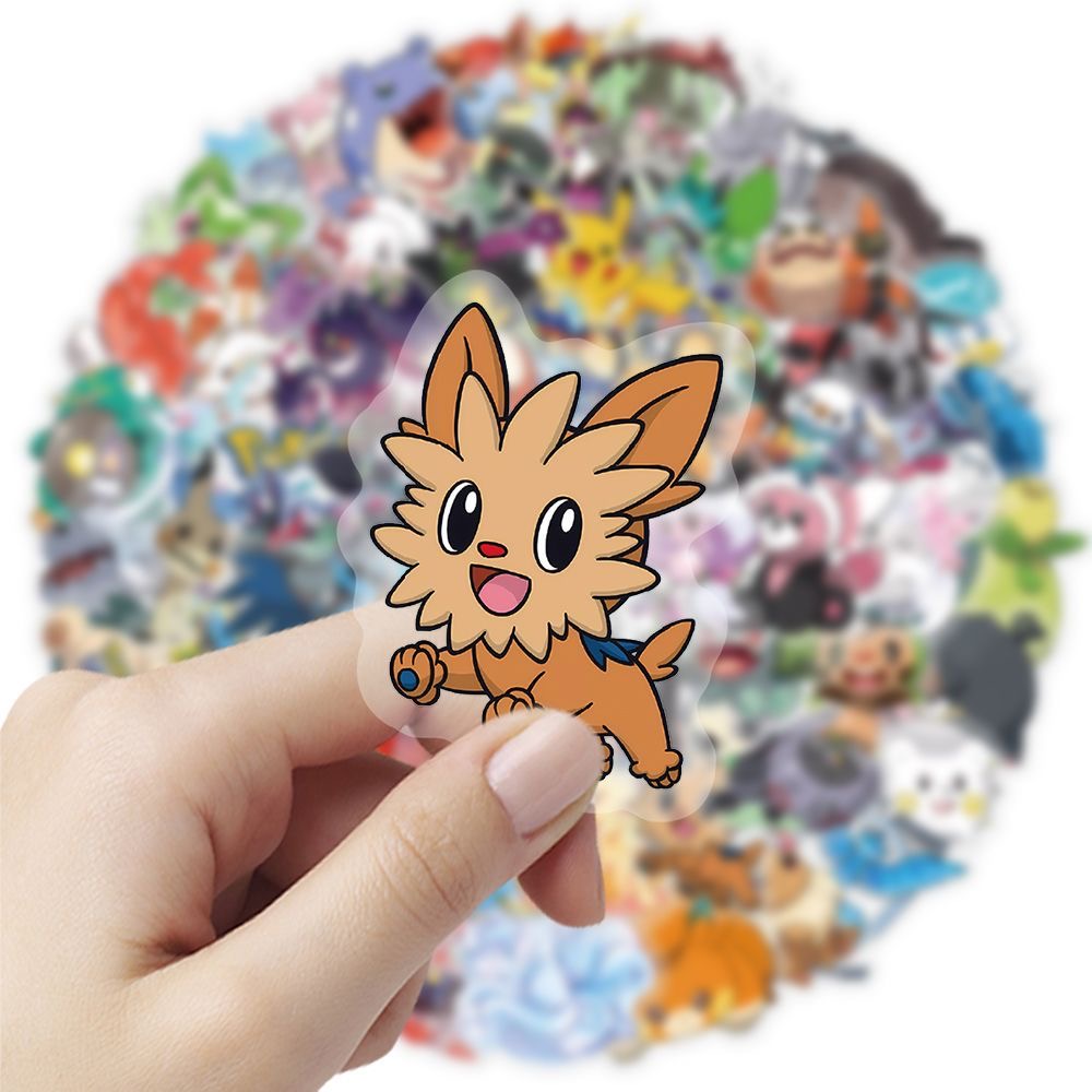 100Pcs Pokémon Stickers Cute C - Tablet Cute Accessories review and price