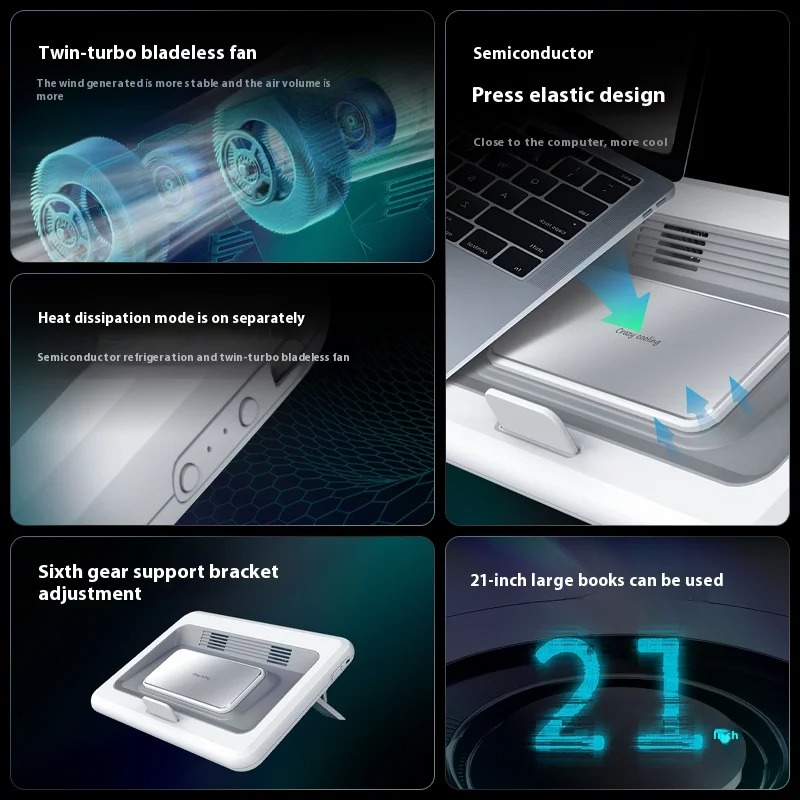 Gaming Laptop Cooler With 2 Co - Cooling Stand Tablet review and price