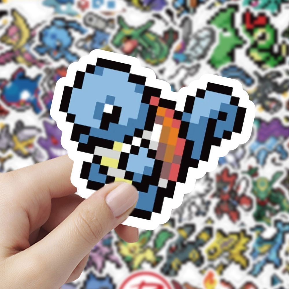 60Pcs Pixel Pokémon Stickers C - Tablet Cute Accessories review and price