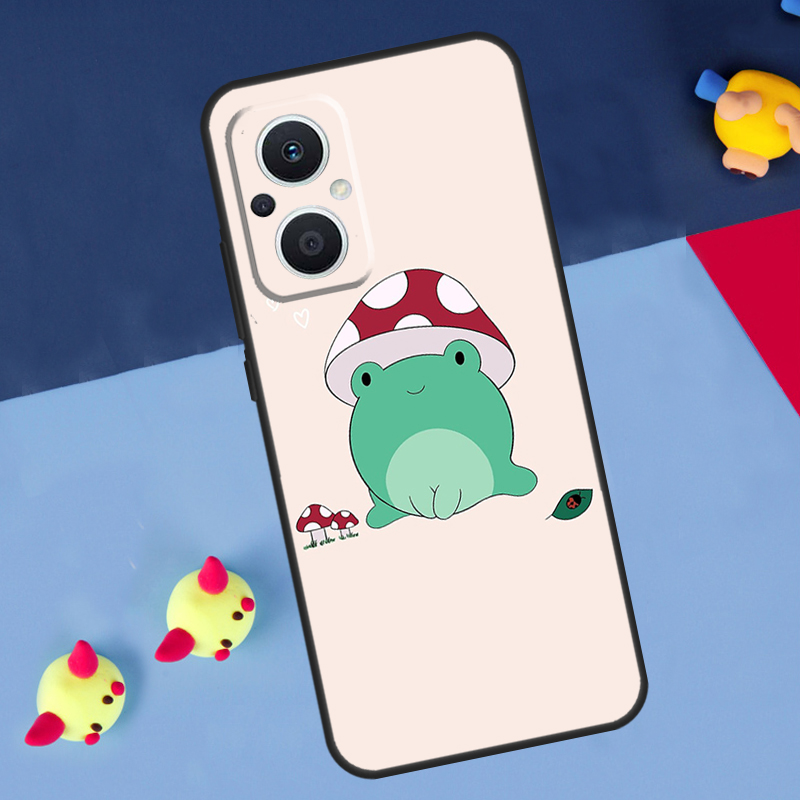 Kawaii Frog Mushroom Case For  - Oppo Reno 12 review and price