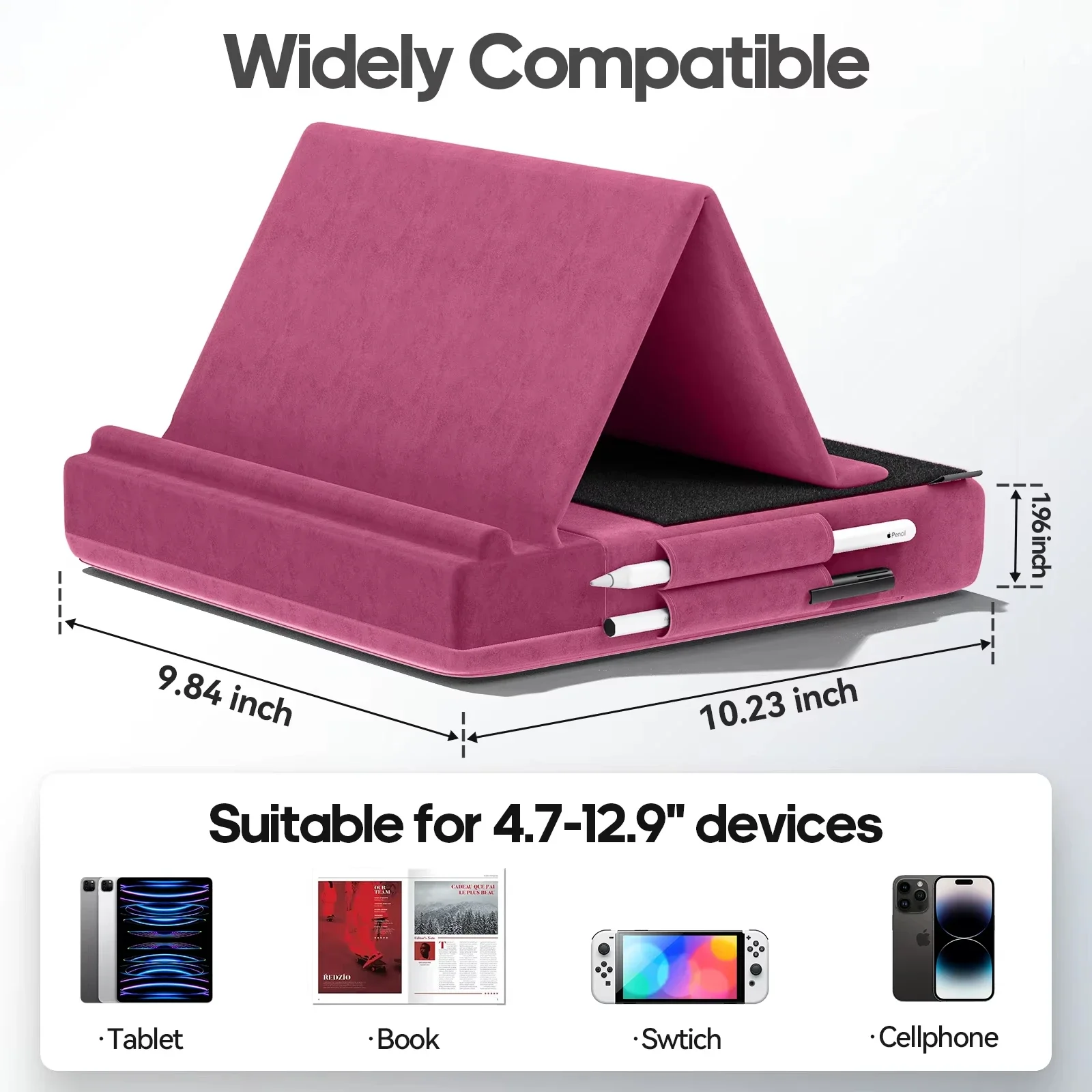 Upgraded Tablet Pillow Stand M - Tablet Lap Desk review and price