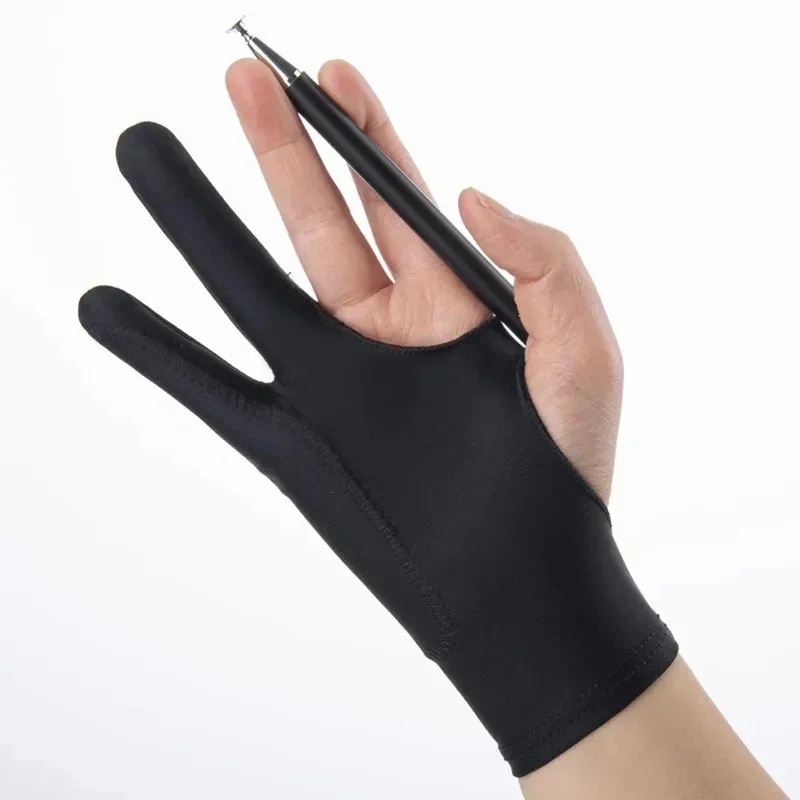 1/4pcs Anti-Fouling Two-Finger - Drawing Glove Artist review and price